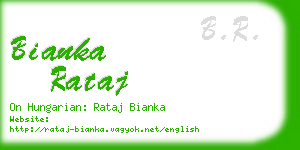 bianka rataj business card